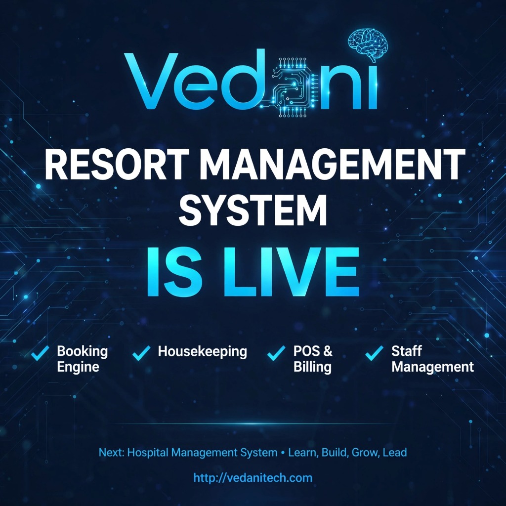 Vedani Resort Management System is Live
